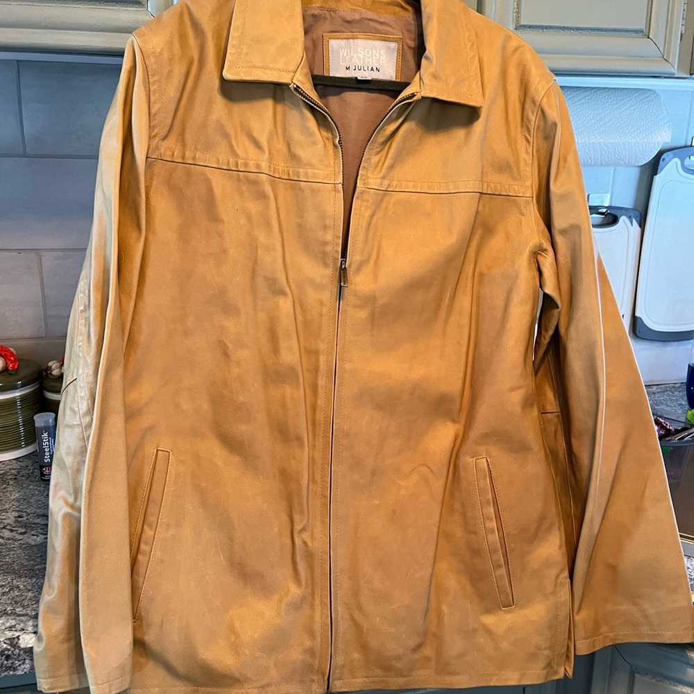 Wilsons Leather Camel/Tan M.Julian Jacket Men's M